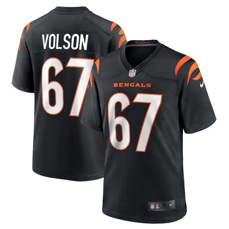 Men Cincinnati Bengals #67 Cordell Volson Nike Black Game Player NFL Jersey->cincinnati bengals->NFL Jersey